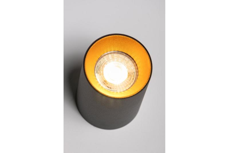 Dekor Stropní svítidlo AERO II hliník 70x100mm IP20 max. 20W kulaté černé. 1208963809