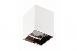 Decorační stropní svítidlo ARIES PC 77x100mm IP20 max 20W čtvercové bílé/černé chrom. 1208963816