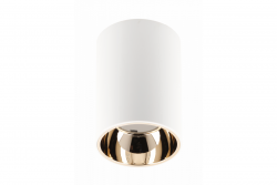 Dekor Stropní svítidlo ARIES PC 73x105mm IP20 max 20W kulaté bílé/zlaté. 1208963819
