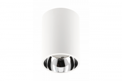 Dekor Stropní svítidlo ARIES PC 73x105mm IP20 max 20W kulaté bílé/chróm. 1208963821