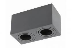 Dekor Stropní svítidlo AVEIRO DUO hliník 160x80x85mm IP20 max 20W*2 čtvercové černé. 1208963824