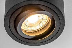 Decorační stropní svítidlo AVEIRO BIS hliník 80x90mm IP20 max 20W kulaté černé. 1208963838