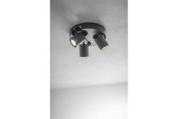 Deco Stropní svítidlo BLINK AC220-240V 50/60 Hz GU10 max. 20W*3 IP 20 trojité černé 1208963844