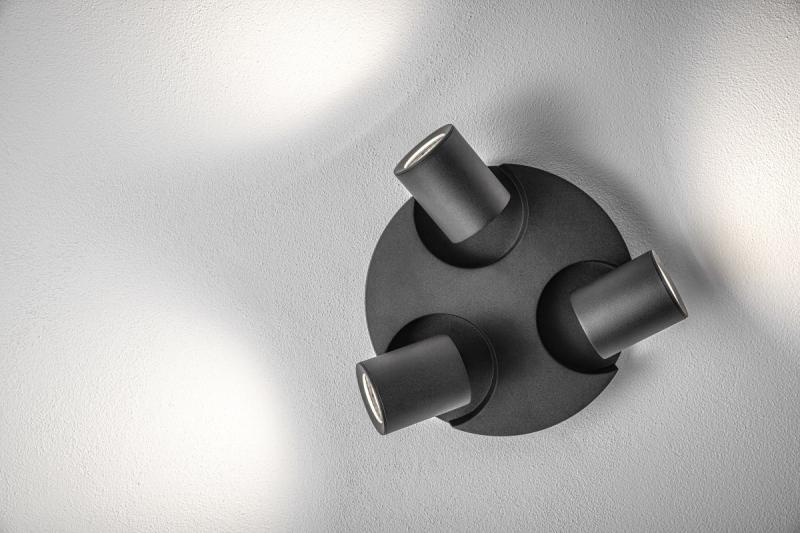 Deco Stropní svítidlo BLINK AC220-240V 50/60 Hz GU10 max. 20W*3 IP 20 trojité černé 1208963844