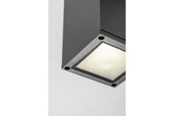 Decorační stropní svítidlo LENTO alum 100x130 IP54 max 35W čtverec grafit. 1208963923