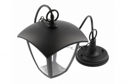 Dekorativní zahradní svítidlo zavěšené MARINA-H E27 MAX.20W IP54 AC220-240V 50-60Hz černé. 1208963930