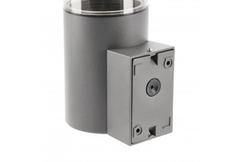 Dekorativní zahradní svítidlo MEDIO-AU PIR E27 MAX.15W IP54 AC220-240V 50-60Hz nástěnná lampa horní grafit. 1208963938