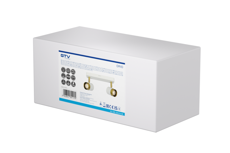 Dekor Stropní svítidlo ORIO hliník 24.0x5.5x14.0 IP20 2*GU10 max. 50W kulaté bílé. 1208963964