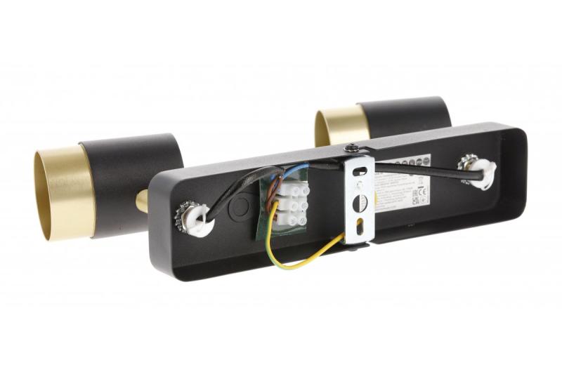 Dekor Stropní svítidlo ORIO hliník 24,0x5,5x14,0 IP20 2*GU10 max. 50W kulaté černé. 1208963965