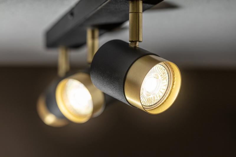 Dekor Stropní svítidlo ORIO hliník 43,0x5,5x14,0 IP20 3*GU10 max. 50W kulaté černé. 1208963967