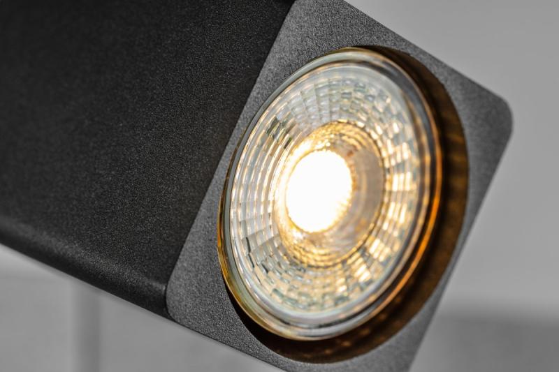 Dekor Stropní svítidlo RENO hliník IP20 max. 20W*2 dvojité čtvercové černé. 1208963980