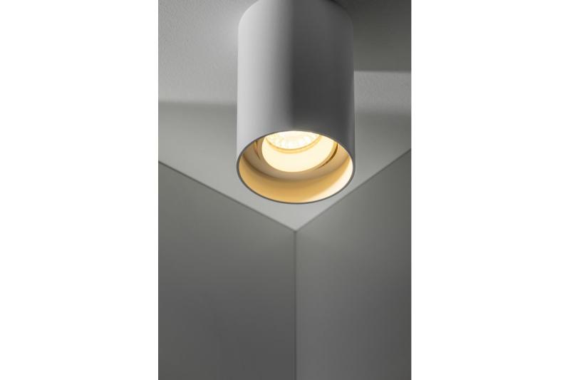 Plafondová lampa RESTO PC φ80x125mm IP20 max 20W kulatá bílá. 1208963986