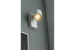 Dekorační nástěnná svítidla SANTO hliník IP20 max. 20W jednoduché kulaté bílé. 1208963994