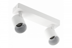 Dekorativní stropní svítidlo SANTO hliník IP20 max. 20W*2 dvojité kulaté bílé. 1208963998