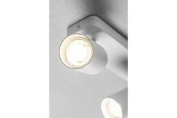 Dekorativní stropní svítidlo SANTO BIS hliník IP20 max. 20W*2 dvojité kulaté bílé. 1208964000