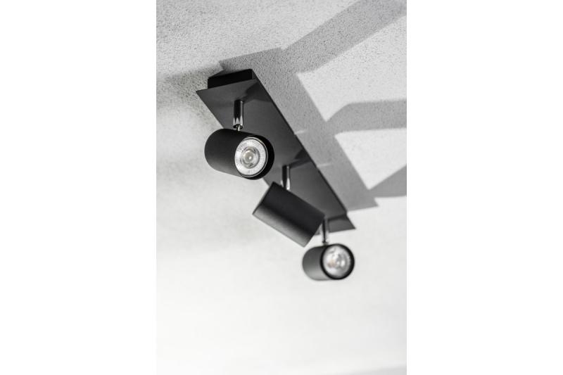 Decorační stropní svítidlo VENETO IP20 max. 20W 3 x GU10 kulaté černé. 1208964040