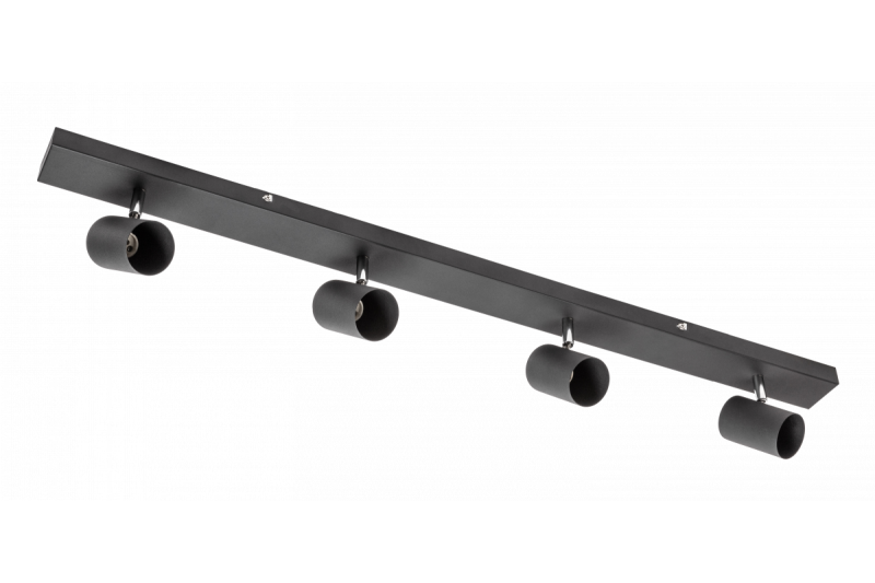 Dekorační svítidlo na strop VENETO IP20 max. 20W 4 x GU10 kulaté černé. 1208964042