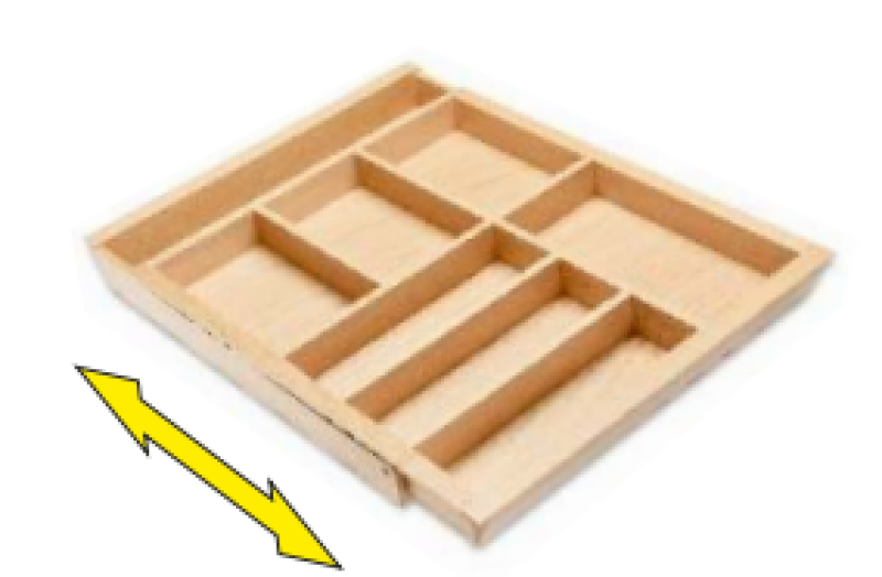 Decor Cutle Příborníky Kuchyně Nastavitelná Vložka pro 600-1000mm Skříně 1208966291