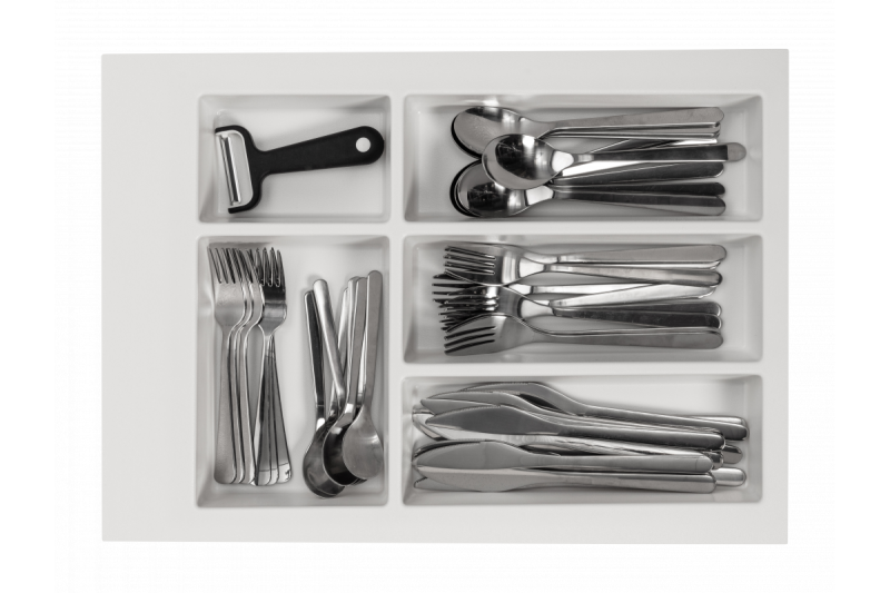 Decora Cutle Příborníky Vložka do kuchyňské zásuvky 400 Bílá 1208966373