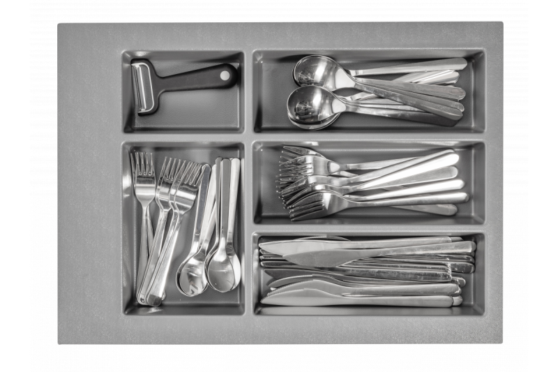 Dekor Cutle Příborník Vložka do Kuchyňské Zásuvky 400 Antracit 1208966374