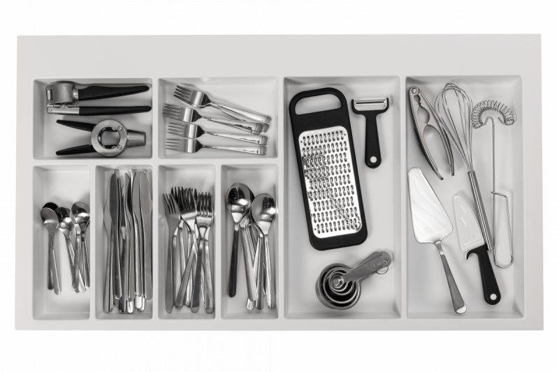 Decor Cutle Příborník Vložka do kuchyňské zásuvky 900 Bílá 1208966381