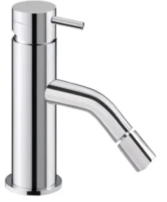 Waterevolution Flow bidet mixer PVD brushed light gold T120WGE