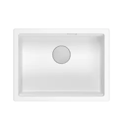 Quadri Newport II bílý žulový podstavný dřez bílý 560x450 mm 1208966922
