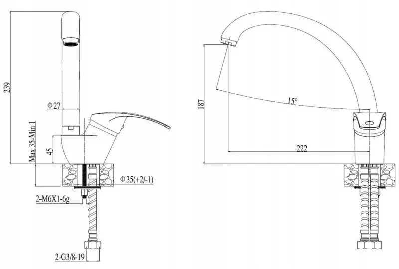 Quadri bílá kuchyňská baterie set s vestavěným dávkovačem mýdla a nastavitelným košíkem bílá 1208966928
