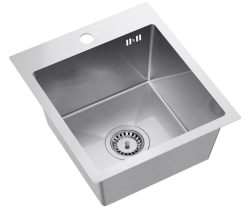 Quadri Dixton 40 RVS dřez 400x450 mm s otvorem pro baterii, nástavec 1208967079