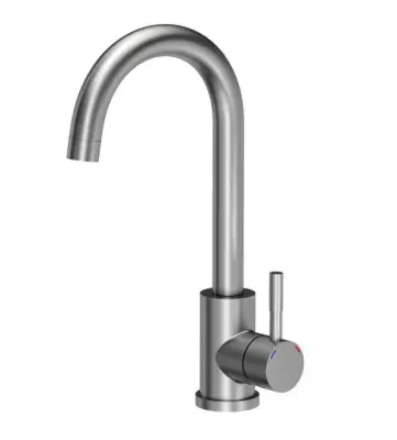 Quadri Dixton 40 set s nerezovým dřezem 400x450 mm s otvorem pro baterii a kuchyňskou baterií Quadri Coventry nerez.