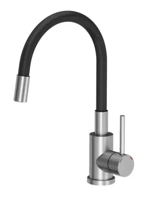 Quadri Dixton 40 set met RVS dřez 400x450 mm met otvor pro baterii nástěnný a kuchyňská baterie Quadri Bristol RVS