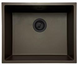 GraniteMy Universal žulový kuchyňský dřez 50x40 cm montáž na pracovní desku, do pracovní desky a do roviny s černou zátkou 1208967228