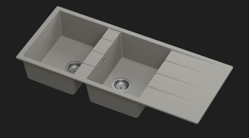 GraniteMy Universal dřezy Quartz Granit barva Vzor TAUPE 1208967247