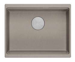 Quadri Newport II žulový spodní dřez taupe 560x450mm s nerezovou zátkou a odtokovou krytkou 1208967453