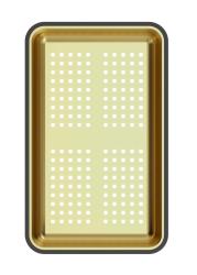 Quadri zlatý odkapávač 38x23 cm pro dřezy Newport 1208967506