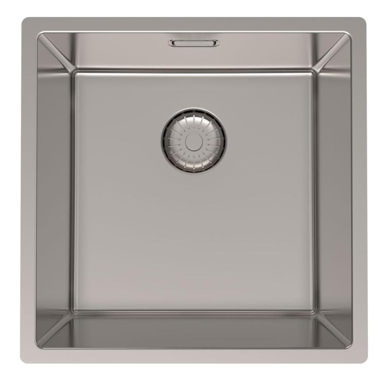 Pure.Sink Prestige nerezový dřez 40x40 cm 10mm rádius spodní montáž, plochá montáž a horní montáž PPG4040-02