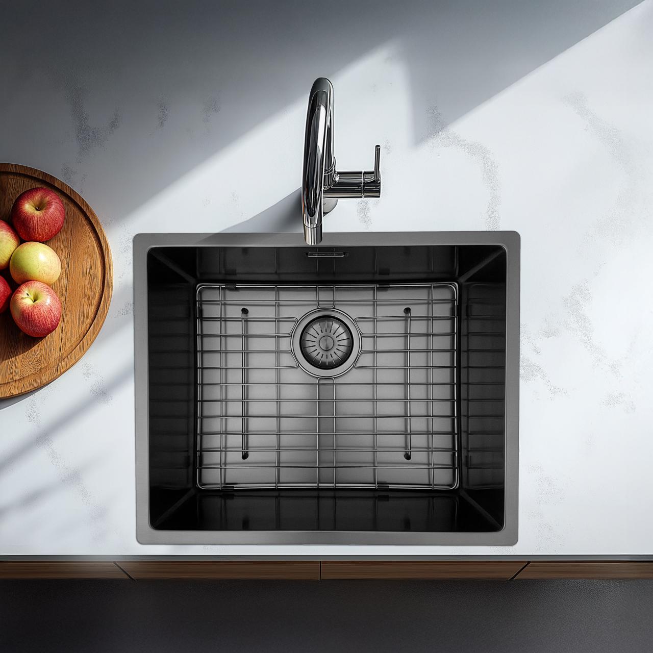 Pure.Sink Prestige spodní rošt 50 Gun Metal PPGGD50-61