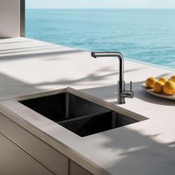 Pure.Sink Elite Steel Spark-S kuchyňská baterie PVD Gun Metal s výsuvnou hubicí PS8041-61