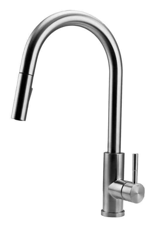 Pure.Sink Elite Steel Stream-S kuchyňská baterie z nerezové oceli s výsuvnou hubicí PS8045-02