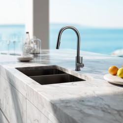 Pure.Sink Elite Steel Stream-S kuchyňská baterie PVD Gun metal s výsuvnou výpustí PS8045-61