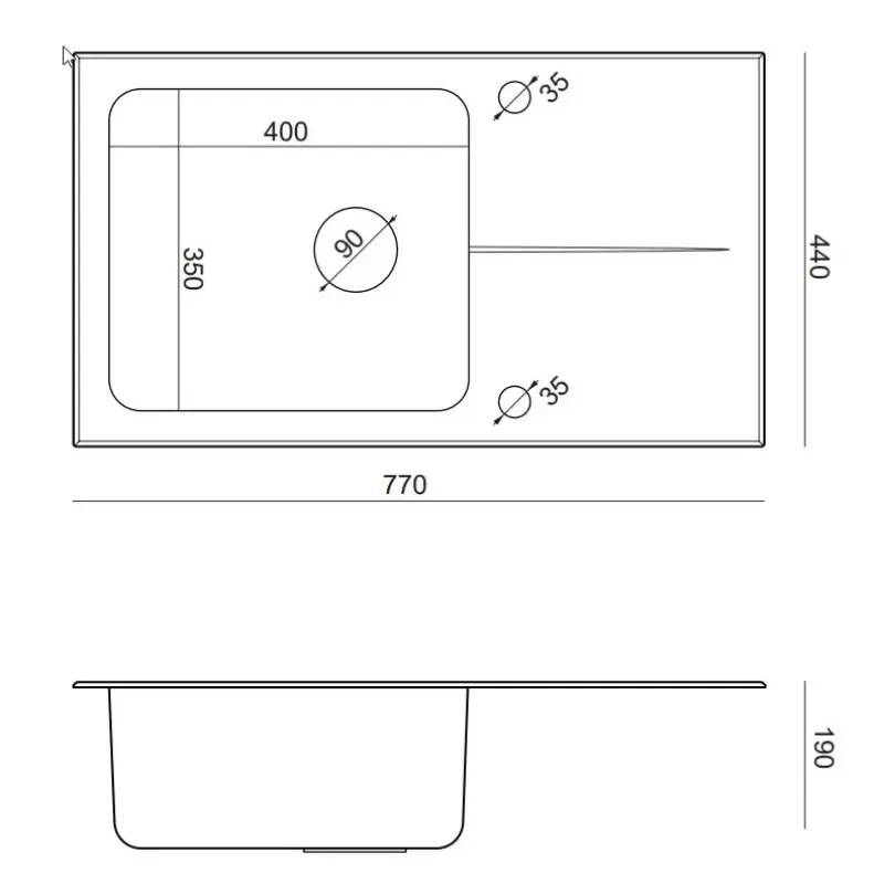 Quadri Glazz Set met Keukenkraan en Opbouw RVS Spoelbak met Zwarte Glazen Afdruipgedeelte - 77x44cm Omkeerbaar - 1208967734

Quadri Glazz set s kuchyňskou baterií a vestavěným nerezovým dřeze