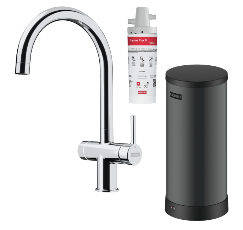 Franke Maris vodní hub 7L boiler 3-1 s dotykovou elektronickou kohoutkem na vařící vodu v chromu s obtokem waterhub 1208967853