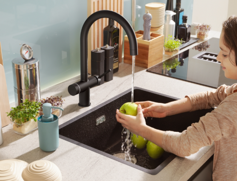 Franke Maris waterhub 7L boiler 3-1 s dotykovou elektronickou baterií na vařící vodu matná černá s vodní sadou 1208967855