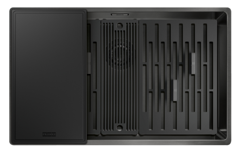 Franke Mythos Masterpiece BXM 210.68 Velký dřez Gun Metal PVD Antracit 685x410mm pro plochou a spodní montáž - 127.0676.885