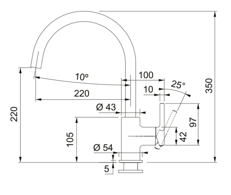 Franke Lina XL Kuchyňská Baterie Béžová Oyster s Otočným Výtokem 115.0626.028