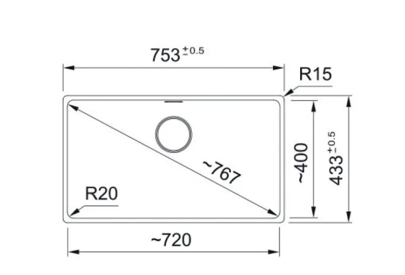 Franke Maris MRG 210-72 Fragranite Slate Grey Dřez Šedý tmavý Plochá montáž 135.0714.632