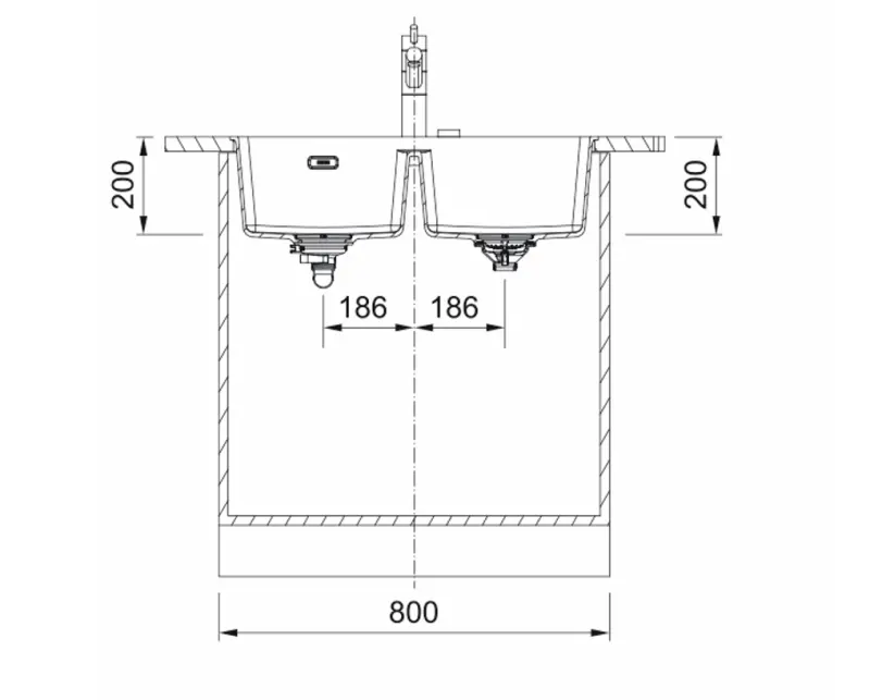 Franke Maris MRG 120-35-35 Fragranite Dvojitý dřez - Slate Grey, tmavě šedá, Podskříňový 125.0714.606