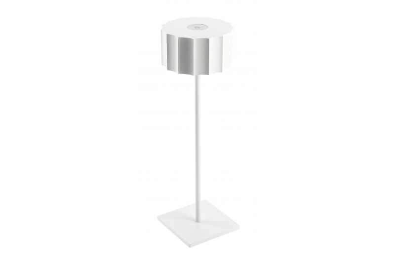 Stolní lampa s LED AZELIA, 2,5W, 200lm, DC 5V, 1A, 4000 K, baterie 4000 mAh, stmívatelná, bílá