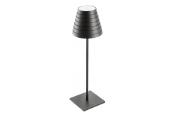 "FIZZI Led stolní lampa, 2,5W, 200lm, DC 5V, 1A,4000 K, baterie 4000 mAh, stmívatelná, černá
