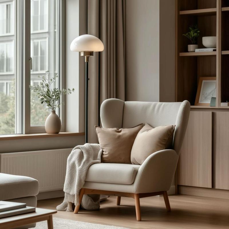 Stojací lampa LAMIA, 9362, max.250V, 50/60Hz, 1*E27, max.40W, IP20, průměr 30, 6 cm, černá/zlatá